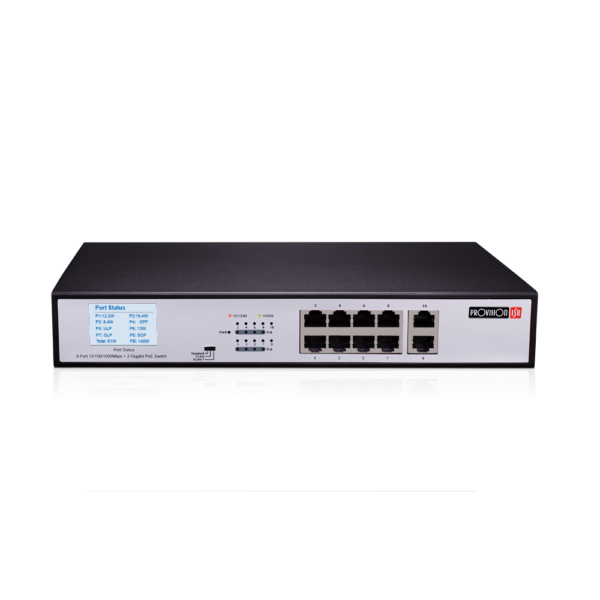 Сетевой коммутатор "Provision-ISR" [PoES-08(2H)140G+2G]